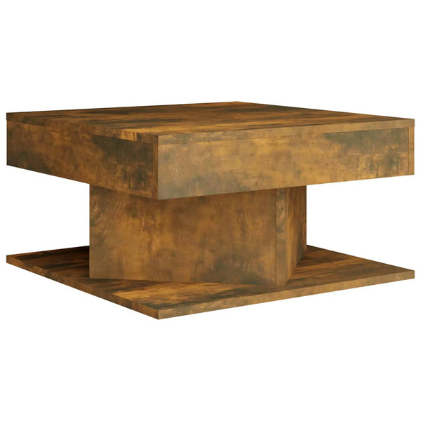 Couchtisch Frederica aus Räuchereiche 57x57x30cm (Holz)