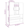 Waschmaschinenschrank Savutammi Progresul 70,5x25,5x90cm