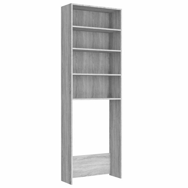 Grauer Waschmaschinenschrank Saco 64x24x190cm