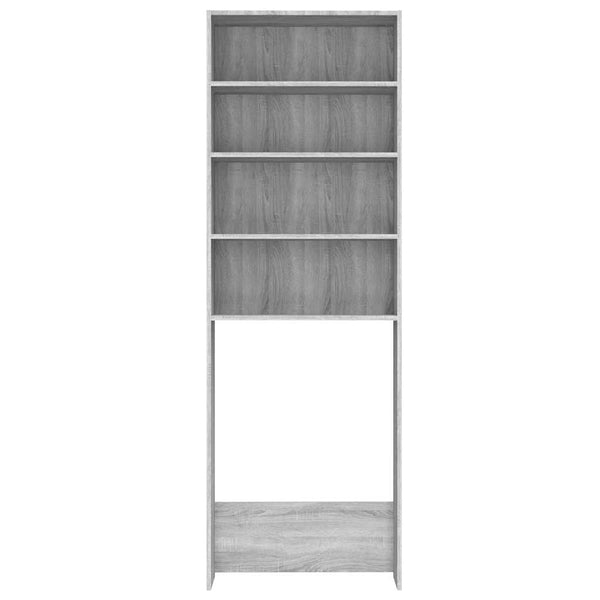 Grauer Waschmaschinenschrank Saco 64x24x190cm