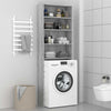 Grauer Waschmaschinenschrank Saco 64x24x190cm