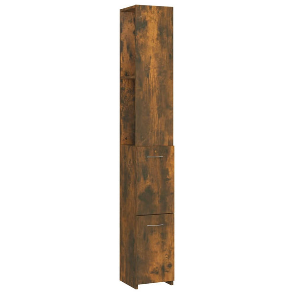 Waschtischunterschrank Eiche geräuchert Halie 25x26,5x170cm (Holz)