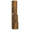 Waschtischunterschrank Eiche geräuchert Halie 25x26,5x170cm (Holz)