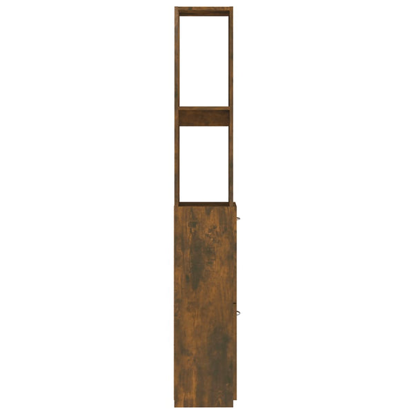 Waschtischunterschrank Eiche geräuchert Halie 25x26,5x170cm (Holz)