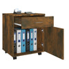 Räuchereichenschrank auf Rollen Bortica 45x38x54cm (Holz)