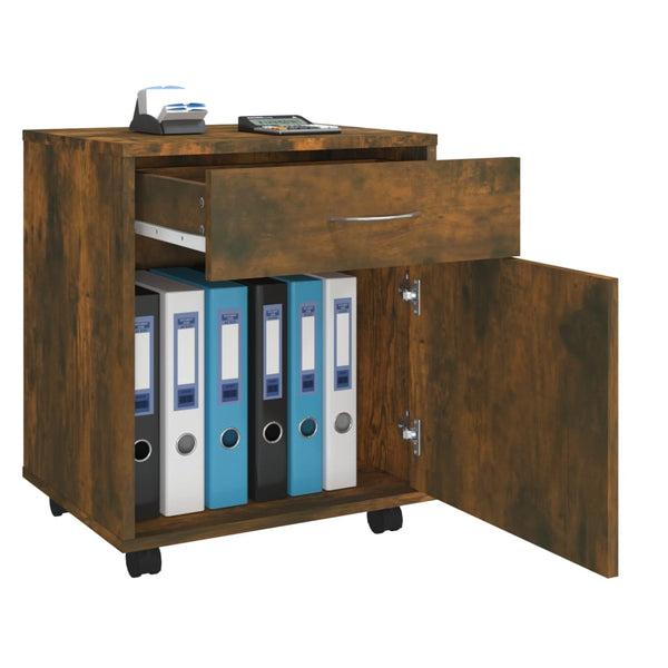 Räuchereichenschrank auf Rollen Bortica 45x38x54cm (Holz)
