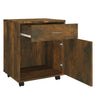 Räuchereichenschrank auf Rollen Bortica 45x38x54cm (Holz)