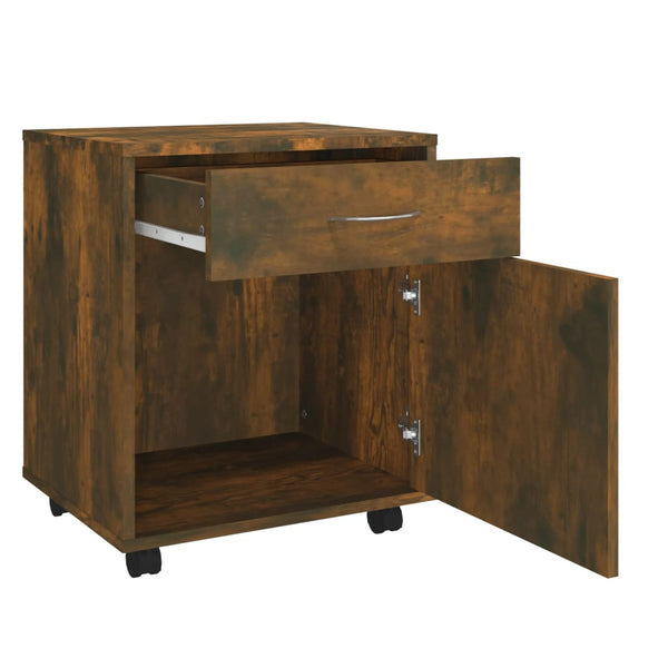 Räuchereichenschrank auf Rollen Bortica 45x38x54cm (Holz)