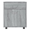 Grauer Schrank auf Rollen Bortica 45x38x54cm (Sonoma-Holz)