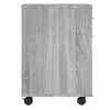 Grauer Schrank auf Rollen Bortica 45x38x54cm (Sonoma-Holz)