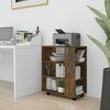 Bernadina Rollcontainer, Eiche geräuchert, 60x35x75cm (Holz)