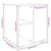 Schrank auf Rädern Rauch-Eiche Monicica 60x53x72cm (Holz)