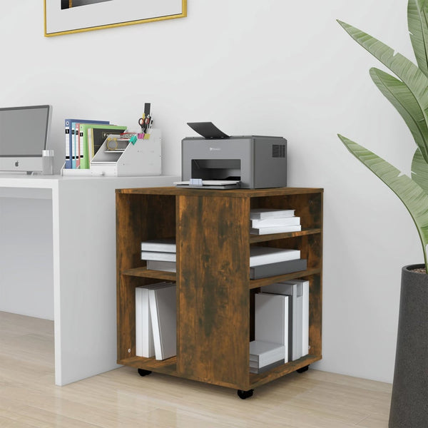 Schrank auf Rädern Rauch-Eiche Monicica 60x53x72cm (Holz)