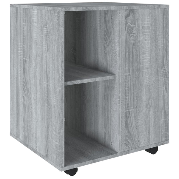 Grauer Rollcontainer Monicica 60x53x72cm (Holz)