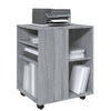 Grauer Rollcontainer Monicica 60x53x72cm (Holz)