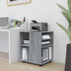 Grauer Rollcontainer Monicica 60x53x72cm (Holz)