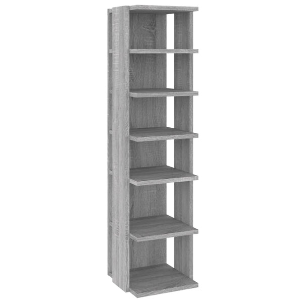 Graues Schuhregal Abdeltattah 27,5x27x102cm (Holz)