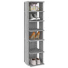 Graues Schuhregal Abdeltattah 27,5x27x102cm (Holz)