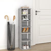 Graues Schuhregal Abdeltattah 27,5x27x102cm (Holz)