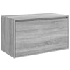 Graue Flurbank Sextilia 80x40x45cm (Sonoma Holz)