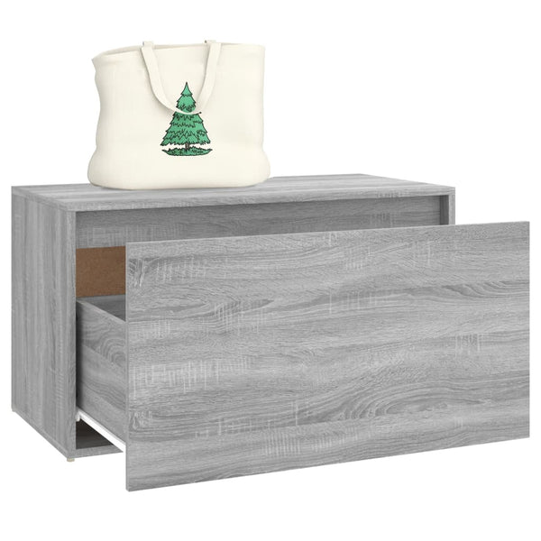 Graue Flurbank Sextilia 80x40x45cm (Sonoma Holz)