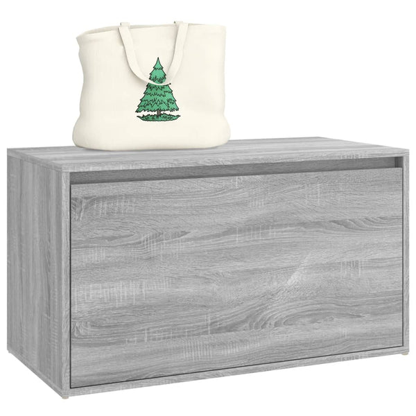 Graue Flurbank Sextilia 80x40x45cm (Sonoma Holz)