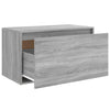 Graue Flurbank Sextilia 80x40x45cm (Sonoma Holz)