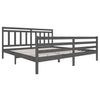 Graues Bettgestell Tyrell 200x200cm (Holz)