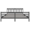 Graues Bettgestell Tyrell 200x200cm (Holz)