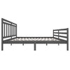 Graues Bettgestell Tyrell 200x200cm (Holz)