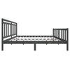 Grauer Bettrahmen Nezia 200x200cm (Holz)