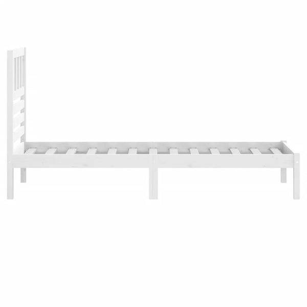 Weißes Bettgestell Thalia 75x190cm (small single Kiefer)
