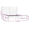 Bettgestell Thalia 135x190cm (Doppel Kiefer)