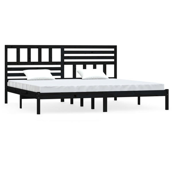 Bettgestell Thalia 200x200cm, schwarz (Kiefer)