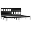 Bettgestell Thalia 200x200cm, schwarz (Kiefer)
