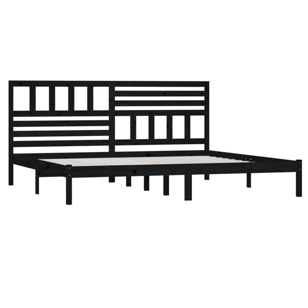 Bettgestell Thalia 200x200cm, schwarz (Kiefer)