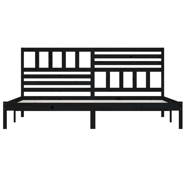 Bettgestell Thalia 200x200cm, schwarz (Kiefer)