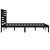 Bettgestell Thalia 200x200cm, schwarz (Kiefer)