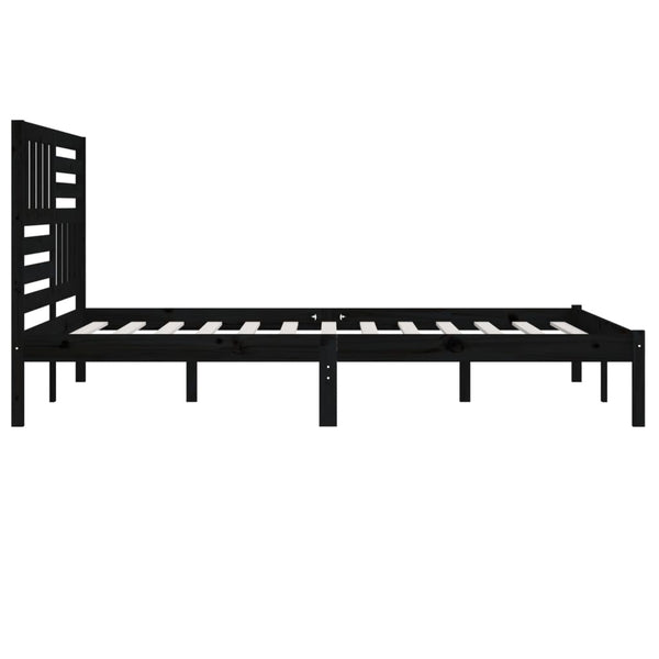 Bettgestell Thalia 200x200cm, schwarz (Kiefer)