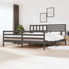 Grauer Bettrahmen Raegan 200x200cm (Holz)
