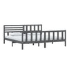 Graues Bettgestell Souza 200x200cm (Holz)