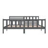 Graues Bettgestell Souza 200x200cm (Holz)