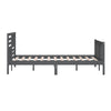 Graues Bettgestell Souza 200x200cm (Holz)
