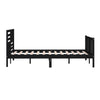 Schwarzes Bettgestell Souza 200x200cm (Holz)