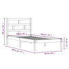 Bettrahmen Babin 90x190cm (Einzelholz)