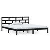 Bettrahmen Babin 140x190cm Schwarz (Kiefer)