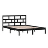Schwarzer Bettrahmen Babin 150x200cm (Kingsize Holz)