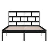 Schwarzer Bettrahmen Babin 150x200cm (Kingsize Holz)