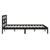Schwarzer Bettrahmen Babin 150x200cm (Kingsize Holz)