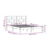 Schwarzer Bettrahmen Babin 150x200cm (Kingsize Holz)